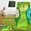 Cheapest 🤩 Golf Hitting Mats, Battle Royale Golf Game, Golf Putting, Golf Chipping Mat Set, Golf Games For Adults Indoor, Putting Indoor Set Golf Training Aid Equipment 1set 👍