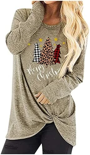 Best Pirce ✔️ JJHAEVDY Womens 🎅 Christmas Sweatshirt Xmas Doodles 👚 Shirt Casual Crewneck Long Sleeve Pullover Tops Khaki-2 ✨ 12 Best Pirce ✔️ JJHAEVDY Womens 🎅 Christmas Sweatshirt Xmas Doodles 👚 Shirt Casual Crewneck Long Sleeve Pullover Tops Khaki-2 ✨ - Image 10