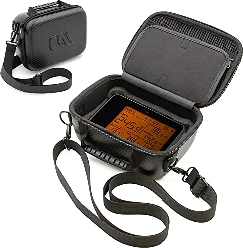 Budget π CASEMATIX Golf Launch Monitor Travel Case Compatible With Voice Caddie Swing Caddie SC300 Launch Monitor And Remote, USB Cable & Accessories - Hard Shell Case With Shoulder Strap For Golf Simulator π 3 Budget π CASEMATIX Golf Launch Monitor Travel Case Compatible With Voice Caddie Swing Caddie SC300 Launch Monitor And Remote, USB Cable & Accessories - Hard Shell Case With Shoulder Strap For Golf Simulator π