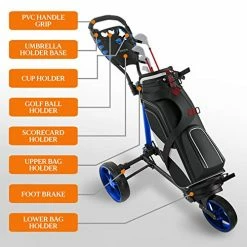 Coupon π― 3 Wheel Golf Push Cart - Lightweight Folding Golf Walking Push Cart Roller Golf Bag Holder W/ Upper/Lower Bracket W/ Elastic Strap, Scorecard, Cup, & Bag Storage Holder - SereneLife SLG3W Full π― 10 Coupon π― 3 Wheel Golf Push Cart - Lightweight Folding Golf Walking Push Cart Roller Golf Bag Holder W/ Upper/Lower Bracket W/ Elastic Strap, Scorecard, Cup, & Bag Storage Holder - SereneLife SLG3W Full π― -FootJoy shop 5185jyOCLHL