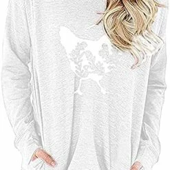 Best reviews of 😉 JJHAEVDY  Women's Casual O-Neck Tops Long Sleeve Pullover Sweatshirt Cute Pullover Relaxed Fit Blouse 1-gray 🥰 -FootJoy shop 518lMVfdHNL. AC