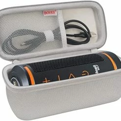Best Sale ⭐ Carrying Case Compatible With Bushnell Wingman Golf GPS Bluetooth Speaker, Extra Mesh Pocket For Charging Cables And Accessories, Black A_black + Inside Balck 🔥 -FootJoy shop 519tK riODL. AC