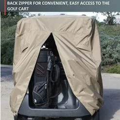 Cheapest 💯 | Deluxe 6 Seater Golf Cart Cover (Grey Or Taupe), Fits E Z GO, Club Car, Yamaha Model 🎁 -FootJoy shop 51A6oNj0ppL
