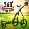 Brand new 🤩 WishboneOne Golf Cart Golf Push Carts - Swivel Front Wheel 360 Degree Rotating, 1-Step Folding, Aircraft Grade Frame, Clear Design Concept, Lightweight & Easy Handling Lime 🔔