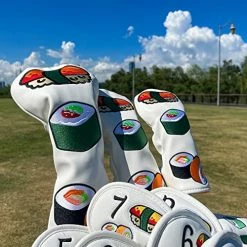 Discount 😀 Barudan Golf Japanese Sushi Golf Club Covers - Golf Accessory For Men, 👩 Women, Kids, Golfer - 3 Model Options Golf Driver Headcover/Golf Fairway Wood Head Cover/Hybrid Club Head Cover For Hybri 🥰 -FootJoy shop 51BDDWPTlkL