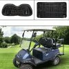 Budget 👍 Golf Cart P Diamond Seat Cover Kit, Fit For Club Car Precedent OEM Ordinary Seat Cushion, No Need To Use Gun Nails, Golf Cart Vinyl Seat Cover Black (gold Stitching) 🔔