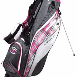 Discount 🔥 Golf Ladies HTZ Sport Ultra Lite Stand Bag Pink Plaid 😍