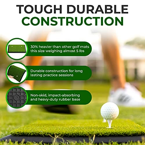 Coupon ⭐ 17.5 X 13.5 Golf Hitting Mat - Golf Practice Mat - Golf Mat Backyard - Golf Mat Indoors - Golf Training Mat - Golf Hitting Pad - Golf Turf Mat - Chipping Mat - Indoor Golf Matt ⭐ 5 Coupon ⭐ 17.5 X 13.5 Golf Hitting Mat - Golf Practice Mat - Golf Mat Backyard - Golf Mat Indoors - Golf Training Mat - Golf Hitting Pad - Golf Turf Mat - Chipping Mat - Indoor Golf Matt ⭐ - Image 3