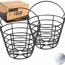Promo 🥰 Golf Ball Basket Metal Range, Golf Ball Bucket With Handle, Golfball Container, Holds 50 Balls (Golf Balls Are Excluded) 1 Pack 👏 -FootJoy shop 51Lw9uz8BL. AC