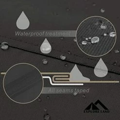 Buy 🧨 Explore Land 600D Waterproof Golf Cart Cover Universal Fits For Most Brand 2/4 Passenger Golf Cart Gray/black 🧨 -FootJoy shop 51QKtWLPUdL