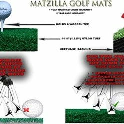 Outlet 🥰 Remium 4'X5' Luxury Tee Golf Hitting Mat- Holds A Wooden Tee 😍 -FootJoy shop 51SdacvgkmL