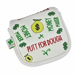 Flash Sale 👍 Foretra – Putt For Dough - Money Maker White Golf Putter Headcover Quality PU Leather Magnetic Closure For Square Mallet Style Putters Scotty Cameron Odyssey Taylormade Ping 🎉