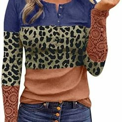 Wholesale ✨ JJHAEVDY  2022 Fall Winter 👩 Women's Long Sleeve Blouses Casual Button Down Sweatshirts Loose Fit Pullover Tunic Top 1-dark Green ⭐ -FootJoy shop 51UEAdS0bCL. AC