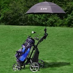Hot Sale 🤩 KVV 4 Wheel Foldable Golf Push Cart-with Super Strong & Lightweight Aluminum Frame-One Step To Open And Close Cart Seat Attachable Black/charcoal 🧨 -FootJoy shop 51V8W0Y4vTL