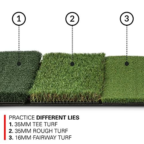 Cheap π Tri-Turf Golf Hitting Mat Attack, Portable Driving, Chipping, Training Aids For Backyard With Adjustable Tees And Foam Practice Ball β€οΈ 6 Cheap π Tri-Turf Golf Hitting Mat Attack, Portable Driving, Chipping, Training Aids For Backyard With Adjustable Tees And Foam Practice Ball β€οΈ - Image 4