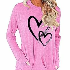 Best reviews of 😉 JJHAEVDY  Women's Casual O-Neck Tops Long Sleeve Pullover Sweatshirt Cute Pullover Relaxed Fit Blouse 1-gray 🥰 -FootJoy shop 51WRK02vSpL. AC