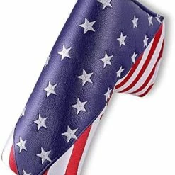 Budget 🤩 Golf Golf Putter Cover, Golf Club Head Covers Mallet Putter Headcover Synthetic Leather Golf Blade Putter Cover With Magnetic Closure & America USA Style For Golf Putter Covers For Blade Putter Covers 😍 -FootJoy shop 51WrmFR201L. AC