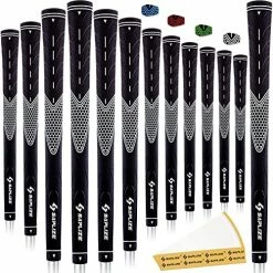 Discount 😉 SAPLIZE CC01 Golf Grips 13 Pack, High Feedback, Non Slip Design, Options Of 4 Colors, Standard/Midsize, Update/Deluxe Kits For Choice, Rubber Golf Club Grips Green, 13 Grips With Full Solvent Kit 🎁 -FootJoy shop 51X53ZZA50L. AC