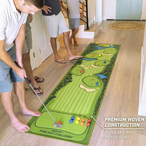 Brand new β Pure Putt Challenge Putting Games - Huge 10ft Putting Green Rug With 16 Golf Balls & Scorecard, 2-4 Player Indoor Or Outdoor Games For All Skill Level π 7 Brand new β Pure Putt Challenge Putting Games - Huge 10ft Putting Green Rug With 16 Golf Balls & Scorecard, 2-4 Player Indoor Or Outdoor Games For All Skill Level π - Image 5