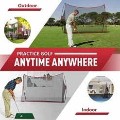 Brand new 😀 Golf Practice Net, 10x7 Feet Golf Nets For Backyard Driving, Heavy Duty Golf Net – Home Golf Swing Training - Indoor Outdoor Use - Golf Simulator For Any Golfer 🎉 -FootJoy shop 51YIpgocVML