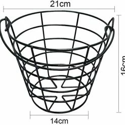 Outlet ⌛ 10L0L Metal Golf Ball Basket, Golf Ball Bucket Container Black, 2-Pack 🎁 -FootJoy shop 51Yk65AcNyL