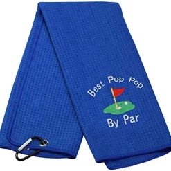 Brand new ✔️ Dad Golf Towel Embroidered Golf Towel Gift Golf Father Gift Embroidered Golf Towel With Clip (-Best Papa By Par) 👍 -FootJoy shop 51ZE8Z8CYwL. AC