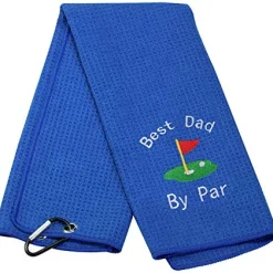 Brand new ✔️ Dad Golf Towel Embroidered Golf Towel Gift Golf Father Gift Embroidered Golf Towel With Clip (-Best Papa By Par) 👍 -FootJoy shop 51aa3jKIsbL. AC
