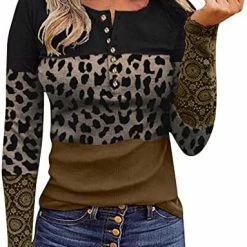 Wholesale ✨ JJHAEVDY  2022 Fall Winter 👩 Women's Long Sleeve Blouses Casual Button Down Sweatshirts Loose Fit Pullover Tunic Top 1-dark Green ⭐ -FootJoy shop 51b84SfC1gL. AC