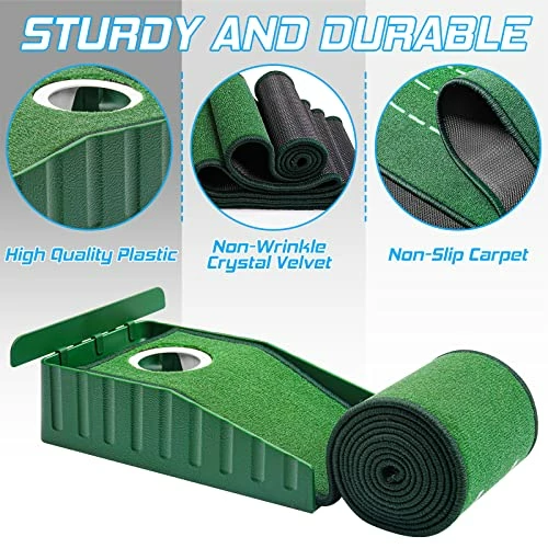 Cheap π Golf Putting Matt For Indoors And Office, 8ft Putting Green With Alignment Guides, Compact Edition, Golf Accessories For Me 𧨠5 Cheap π Golf Putting Matt For Indoors And Office, 8ft Putting Green With Alignment Guides, Compact Edition, Golf Accessories For Me 𧨠- Image 3