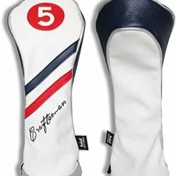 New 😉 Ed White Blue Leather Stripes Driver/Fairway Wood/Hybrid Headcover #1#3#5 H For All Brands Available For Custom Version #1 Driver 🧨 -FootJoy shop 51c4dQnVGjL. AC