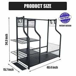 Cheapest 🌟 Mythinglogic Golf Storage Garage Organizer,Golf Bag Storage Stand And Other Golfing Equipment Rack,Extra Large Design For Golf Clubs Accessories ⌛ -FootJoy shop 51cWgeY93IS