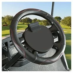 Deals π Premium PU Leather Steering Wheel Cover For EZGO Golf Cart, 13 Inch Black Red π 11 Deals π Premium PU Leather Steering Wheel Cover For EZGO Golf Cart, 13 Inch Black Red π -FootJoy shop 51dFRZsaP6L