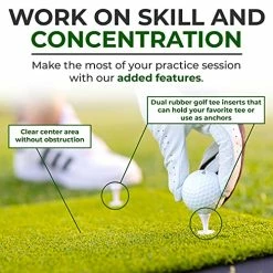 Coupon ⭐ 17.5 X 13.5 Golf Hitting Mat - Golf Practice Mat - Golf Mat Backyard - Golf Mat Indoors - Golf Training Mat - Golf Hitting Pad - Golf Turf Mat - Chipping Mat - Indoor Golf Matt ⭐ 11 Coupon ⭐ 17.5 X 13.5 Golf Hitting Mat - Golf Practice Mat - Golf Mat Backyard - Golf Mat Indoors - Golf Training Mat - Golf Hitting Pad - Golf Turf Mat - Chipping Mat - Indoor Golf Matt ⭐ -FootJoy shop 51dLLHcidtS