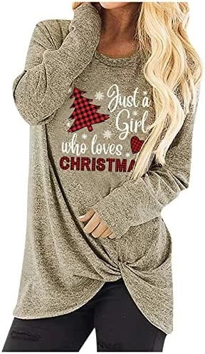Best Pirce ✔️ JJHAEVDY Womens 🎅 Christmas Sweatshirt Xmas Doodles 👚 Shirt Casual Crewneck Long Sleeve Pullover Tops Khaki-2 ✨ 17 Best Pirce ✔️ JJHAEVDY Womens 🎅 Christmas Sweatshirt Xmas Doodles 👚 Shirt Casual Crewneck Long Sleeve Pullover Tops Khaki-2 ✨ - Image 15