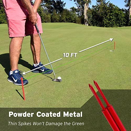 Outlet π GoSports Down The Line 10ft Putting String Guide - Golf Alignment Training Aid, Master Straight And Breaking Putts, Green π 5 Outlet π GoSports Down The Line 10ft Putting String Guide - Golf Alignment Training Aid, Master Straight And Breaking Putts, Green π - Image 3