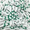 Outlet 🛒 NorthPointe Four Leaf Clover/Shamrock 3 ¼” Plastic Golf Tees – White With Green - 100 Tees In Bulk 🌟