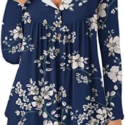 Hot Sale 🔥 JJHAEVDY Womens Floral Tie-Dye Tops V Neck T-Shirts Button Up Tunic Casual Flowy Pleats Tanks Long Sleeve Blouses 5-red 😍 23 Hot Sale 🔥 JJHAEVDY Womens Floral Tie-Dye Tops V Neck T-Shirts Button Up Tunic Casual Flowy Pleats Tanks Long Sleeve Blouses 5-red 😍 -FootJoy shop 51it DzX2uL. AC
