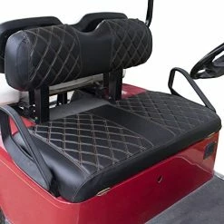 Wholesale 🥰 Golf Cart Diamond Seat Cover For Club Car EZGO Yamaha, Golf Cart Vinyl Seat Cover With Brown Stitching Et Front Seat Cover - Black (brown Stitching) 🌟 -FootJoy shop 51jMtWwy2fL. AC