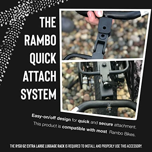 Buy π Bikes Aluminum Bike Trailer Cart - Heavy-Duty Game Cart And Utility Trailer - 300lbs Maximum Capacity - 6061 Aluminum Alloy Frame, 16" Fat Tires For Any Terrain - All-Purpose Foldable Trailer π 4 Buy π Bikes Aluminum Bike Trailer Cart - Heavy-Duty Game Cart And Utility Trailer - 300lbs Maximum Capacity - 6061 Aluminum Alloy Frame, 16" Fat Tires For Any Terrain - All-Purpose Foldable Trailer π - Image 2