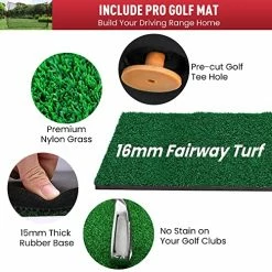 Brand new 😀 Golf Practice Net, 10x7 Feet Golf Nets For Backyard Driving, Heavy Duty Golf Net – Home Golf Swing Training - Indoor Outdoor Use - Golf Simulator For Any Golfer 🎉 -FootJoy shop 51kKb8UzfFL