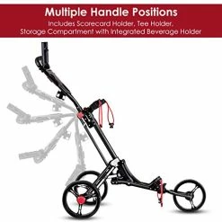 Coupon π Golf Push Pull Cart, Lightweight Aluminum Collapsible 3 Wheels Golf Push Cart, Golf Trolley With Elastic Strap, Umbrella & Cup Holder, Scoreboard Storage & Foot Brake, Golf Cart Red β¨ 16 Coupon π Golf Push Pull Cart, Lightweight Aluminum Collapsible 3 Wheels Golf Push Cart, Golf Trolley With Elastic Strap, Umbrella & Cup Holder, Scoreboard Storage & Foot Brake, Golf Cart Red β¨ -FootJoy shop 51l2kit5xXL