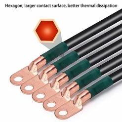 Discount 💯 10L0L Golf Cart Battery Cables 4 Gauge For 36v & 48v EZGO TXT 1994-UP, AC/DC Wire Golf Cart Battery Pure Copper Wiring Kit With Heavy Duty Wire Lugs - Black & Green ⌛ -FootJoy shop 51l9COwdukL