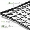 Wholesale 🧨 Golf Netting Material - Golf Hitting Net For Backyard - Sport Netting Barrier - High Impact Nets For Sports (Black, 20mm Mesh) 🥰 -FootJoy shop 51lJ9OMljuL