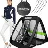 Budget 💯 2 In 1 Golf Chipping Practice Net Backyard Driving 2.5'×2.5' Golf Accessories For Men Gift, 1 Pack Black ✔️ -FootJoy shop 51lyR70iPkL