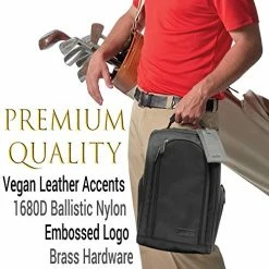 Best Pirce π Athletico Executive Golf π Shoe Bag With Luggage Tag - Zippered π Shoe Carrier With External Pockets - Great Golf Gift For Men Or π© Women Black π 15 Best Pirce π Athletico Executive Golf π Shoe Bag With Luggage Tag - Zippered π Shoe Carrier With External Pockets - Great Golf Gift For Men Or π© Women Black π -FootJoy shop 51mbnPHgKfL