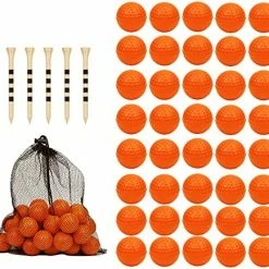 Outlet ⭐ 40 Pack Foam Golf Practice Balls - Realistic Feel And Limited Flight Training Balls For Indoor Or Outdoor 40 Orang 🔥 -FootJoy shop 51nDk5TAY6L. AC