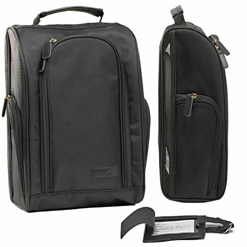 Best Pirce π Athletico Executive Golf π Shoe Bag With Luggage Tag - Zippered π Shoe Carrier With External Pockets - Great Golf Gift For Men Or π© Women Black π 7 Best Pirce π Athletico Executive Golf π Shoe Bag With Luggage Tag - Zippered π Shoe Carrier With External Pockets - Great Golf Gift For Men Or π© Women Black π - Image 5