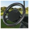 Deals 🎁 Premium PU Leather Steering Wheel Cover For EZGO Golf Cart, 13 Inch Black Red 😀 -FootJoy shop 51qppZp2QYL