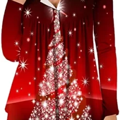 Hot Sale 🔥 JJHAEVDY Womens Floral Tie-Dye Tops V Neck T-Shirts Button Up Tunic Casual Flowy Pleats Tanks Long Sleeve Blouses 5-red 😍 21 Hot Sale 🔥 JJHAEVDY Womens Floral Tie-Dye Tops V Neck T-Shirts Button Up Tunic Casual Flowy Pleats Tanks Long Sleeve Blouses 5-red 😍 -FootJoy shop 51wkfhmI8mL. AC