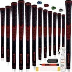 Discount 😉 SAPLIZE CC01 Golf Grips 13 Pack, High Feedback, Non Slip Design, Options Of 4 Colors, Standard/Midsize, Update/Deluxe Kits For Choice, Rubber Golf Club Grips Green, 13 Grips With Full Solvent Kit 🎁 -FootJoy shop 51x3FDcyL. AC